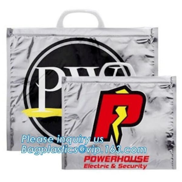 Aluminum Foil Food Use Disposable Cooler Bag Insulated Thermal Bag Organizer Storage Frozen Lunch Bag bagease bagplastic