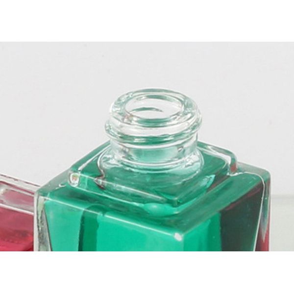 Square Clear Round Cosmetic Glass Bottles 30ml Makeup Foundation Bottles