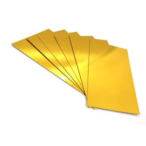 Quality Grey Back Cake Boards Metalized Shiny Laminated Gold Foil Paper for sale