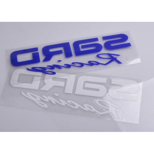 Custom Printed UV resistant transparent liner clear adhesive vinyl car decal sticker