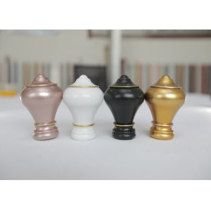 China Office 10 Feet Iron Single Bracket Curtain Rail Finials on sale