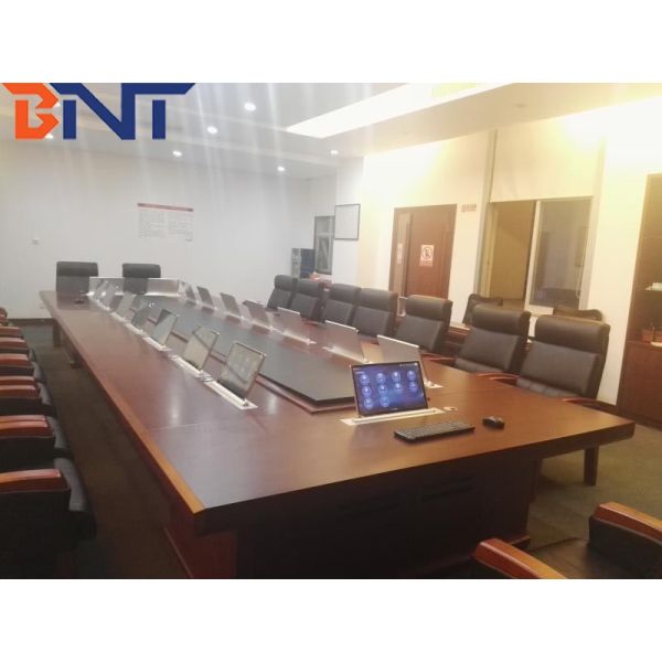 Southern Power Grid Project , Pop Up LCD Monitor Lift Integrated With 15.6" FHD Screen