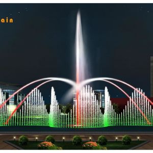 Producer custom made music water fountain