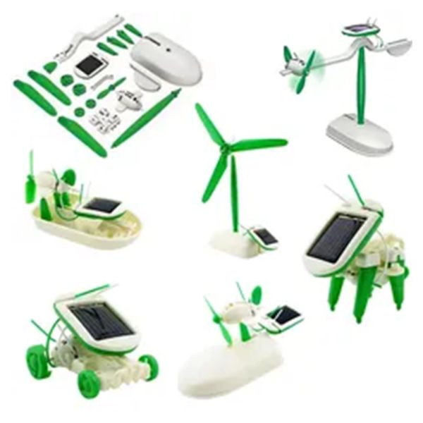 Educational 6 in 1 Diy Robot Kids Toys Science Kit Toys Educative Creative Kids Toys