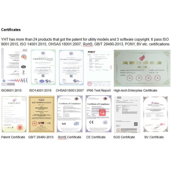 1550nm 576core FTTH Outdoor Telecom Cabinet Cold Roll Steel