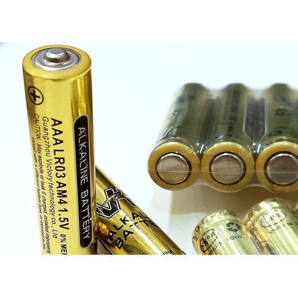 Customizable Logo AAA 1.5V VP Ultra Alkaline Batteries Lr03 Am4 Zn MnO2 Dry Cell
