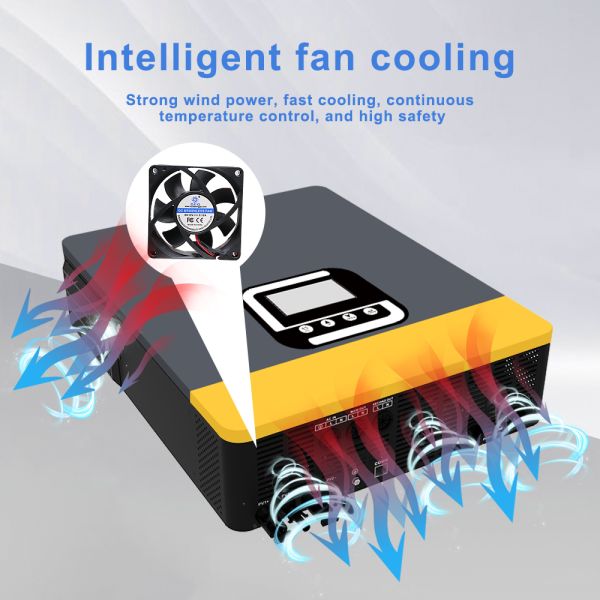 8KW Single Phase Solar Inverter 8000W 8Kva Dual MPPT Hybrid Inverter Pure Sine Wave