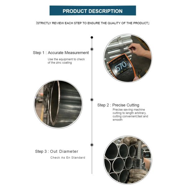 Zinc Galvanized Steel Pipe Schedule 40 For Outdoor Natural Gas Outdoors DIN