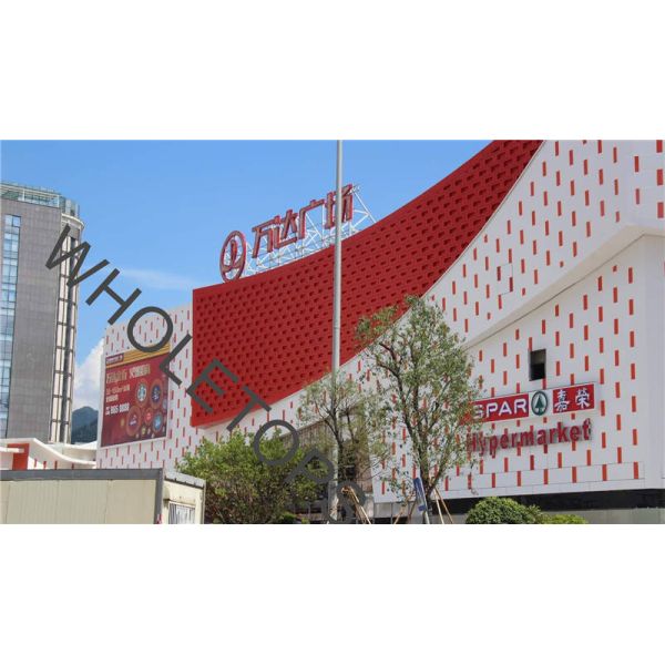 Length 600mm-4500mm Perforated Aluminium Plate For Shopping Mall