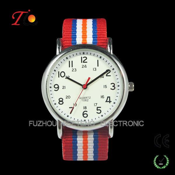 Symbolic nation nylon strap color customized band nato watch for promotion