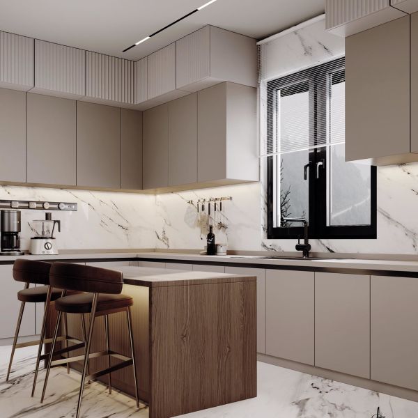Professional Suppliers Custom Wood Grain Kitchen Cabinets Solid Wood Kitchen Cabinet