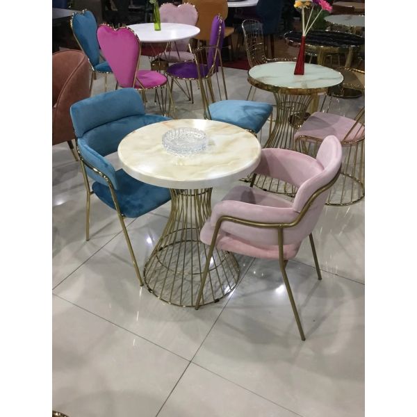 Instagram online celebrity Sofa chair dessert milk tea shop western food cafe negotiate table and chair sofa chair