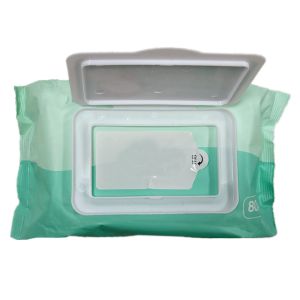 Quality Spunlace Water Non Woven Wet Wipes Lavender Meshed Sensitive Cleaning for sale