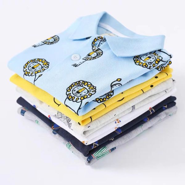 2023 baby fashion Polo T shirt kids tops children wear make up wholesale clothes boys polo shirts