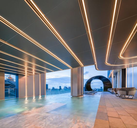 Office Metal Aluminium Suspended Ceiling Panels Hygienic 3d Droptiles