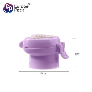 Heart-shaped Cartoon design child resistance cap cute plastic water bottle caps