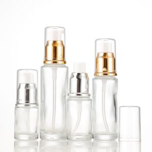 Quality 100ml Glass Lotion Bottle Reusable Bulk Customized Logo for sale