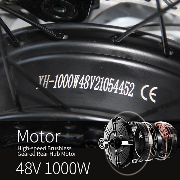 500w Electric Mountain Bike , 26"X1.95" Battery Assist Mountain Bike 13AH