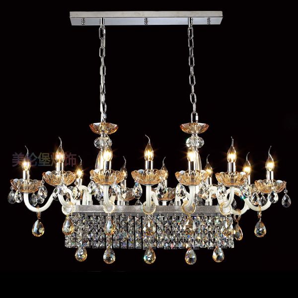Long Rectangular dining crystal chandelier Lighting (WH-CY-106)