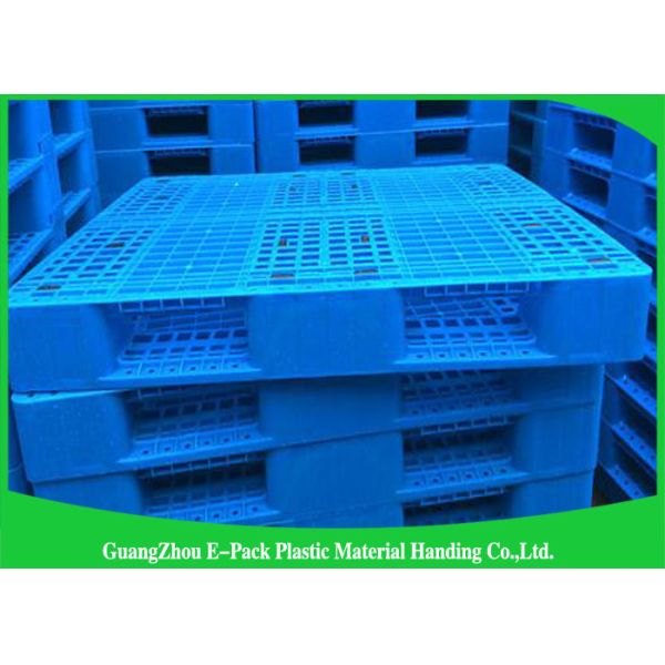 1200 * 1000mm Lightweight Plastic Pallets , Single Solid Deck Stackable Plastic Pallets