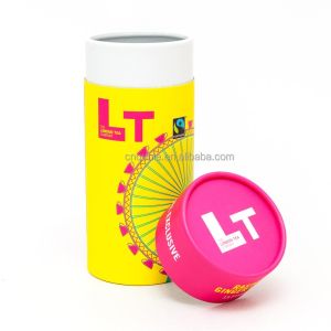 Recyclable Paper Tube Tea Packaging 63mm Diameter Offset Printing
