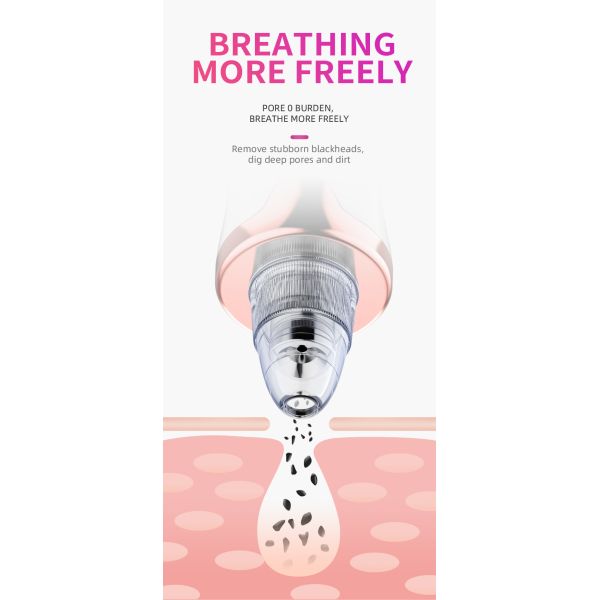 53kPa 3W Facial Vacuum Suction Machine Pore Cleanser Machine Replaceable Head