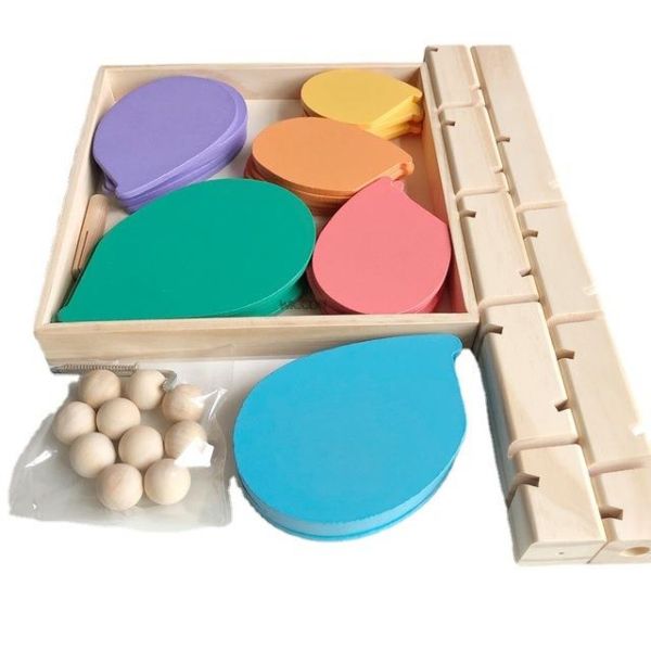 Montessori Educational Toy Blocks Wooden Music Tree with Marble Ball Run Track Game Baby Kids Children Intelligence Wood