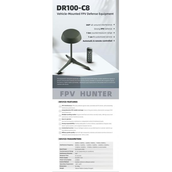 Drone Signal Jamming On Vehicle Mounted Anti FPV UAV