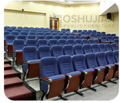 Anti Electrostatic Movie Theater Seat , Removable Folding Auditorium Chairs