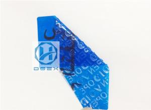 Quality Non Residue Anti Counterfeit Sticker / Custom Hologram Stickers Material for sale
