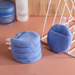 China Four Layer Face Pads with Pocket White Reusable Microfiber Face Pads Eco-Conscious Makeup Remover Pads on sale