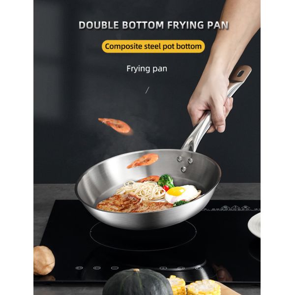 Best Whole Frypan Stainless Steel Cooking Pan Induction Cookware Frypan Non Stick Frying Pan