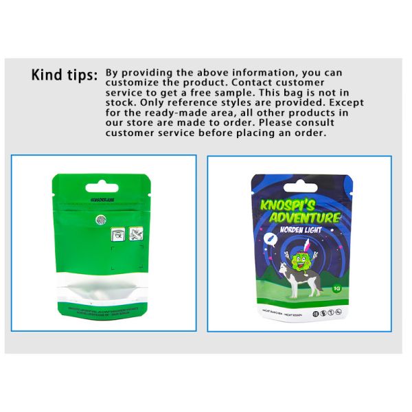 Child Resistant Ziplock Smell Proof Plastic Packaging Pouch Custom Printed Mylar Bags