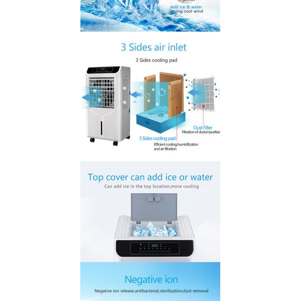 4500m3/H Airflow Anion Air Cooler , Cool Blast Portable Evaporative Air Cooler