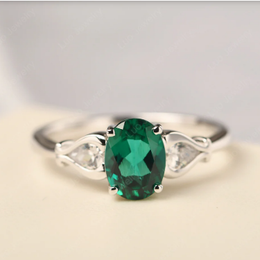 Emerald Green Moissanite SiC Single Crystal Mohs Hardness 9.25 Moissanite Raw Material For Jewelry
