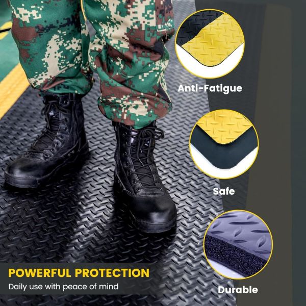 ESD Anti-fatigue Mat Industrial Floor Mat Anti Slip Anti-fatigue PVC+EPDM+Rubber Floor Mat