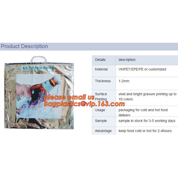 Foldable Lunch Insulated Cooler Bag Heated Food Delivery Bag Thermal Pizza Delivery Cooler Bag