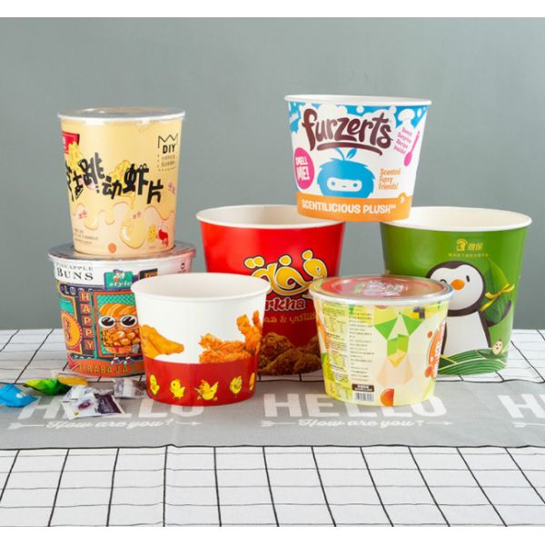 high quality disposable paper KFC fried chicken buckets wholesale