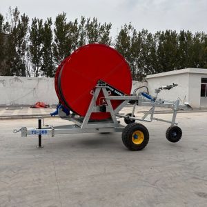 Hose Reel Irrigation Equipment JP700 Reel Sprinkler Red 400m Water