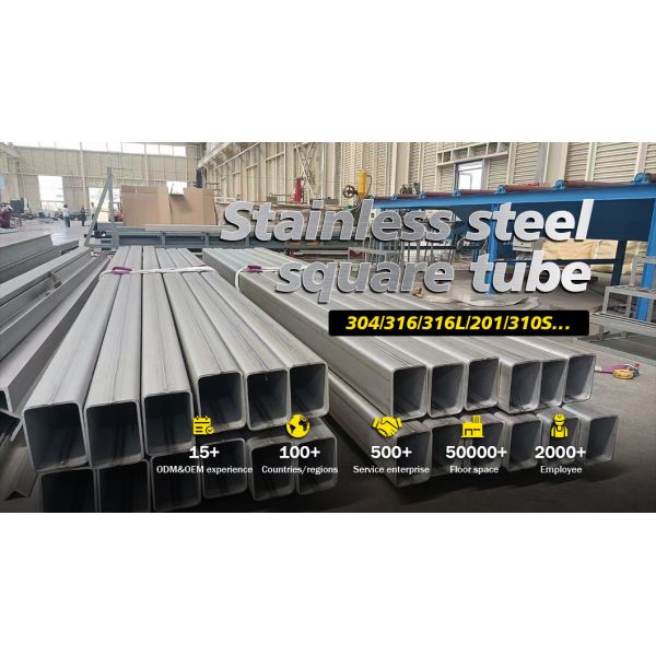 Ss 301 302 304 316 1.431 1.4319 Stainless Steel Seamless Square Rectangular Tube Pipe for Cutting