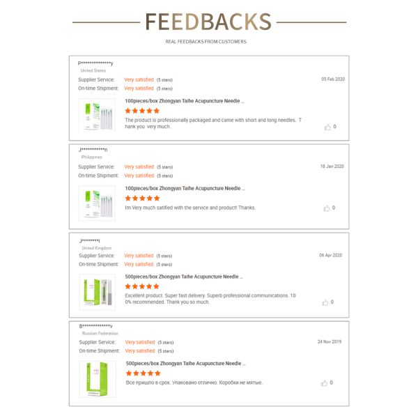 Facial Cosmetic Acupuncture Needles Stainless Steel 500PCS