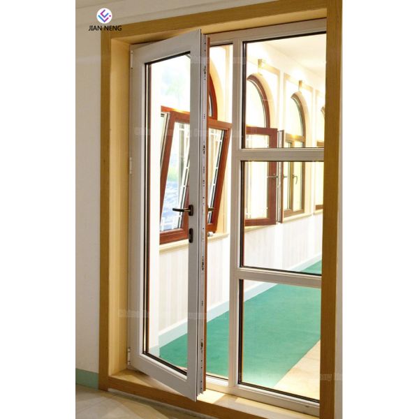 Extruded Aluminium Profile For Glass , Aluminium Door Frame Profile With Powder Coated Surface