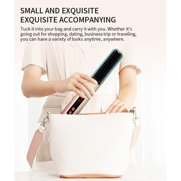 OEM / ODM Customized Cold Air Hair Straightener Brush Private Label Anti Scald Comb