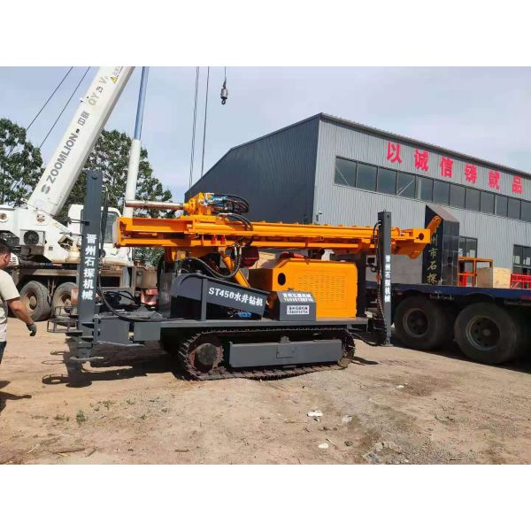St 300 Water Well Crawler Mounted Drill Rig Equipment For Farming Drilling