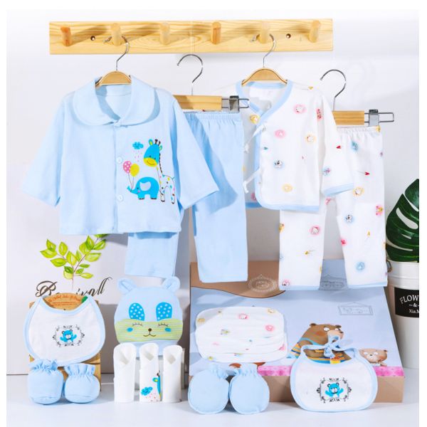 Golden supplier 100% cotton baby clothings gift clothes box newborn new born baby gift set