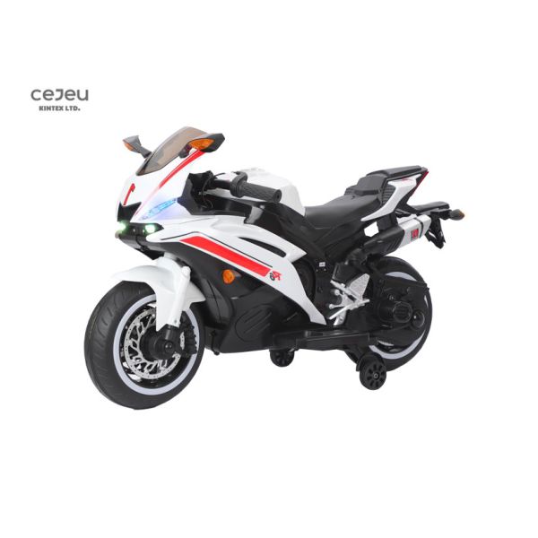 Children 12V4.5AH Ride On Motorcycle With LED Lights Music And Key