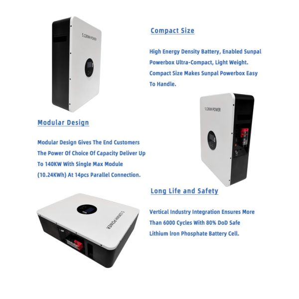 Pinsheng new 200ah Power Wall 3.5kWh 5kwh 10kwh Battery Lifepo4 200ah Voltage Lifepo4 Battery Power Wall Home Battery