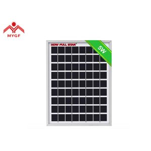 China Durable 5W Polycrystalline Solar Panel High Module Conversion Efficiency on sale