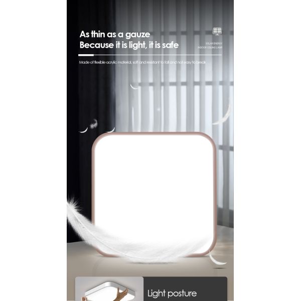 Square Alu 6000K Solar Power Shed Lights Eye Protection Solar Indoor Lights For Gazebo