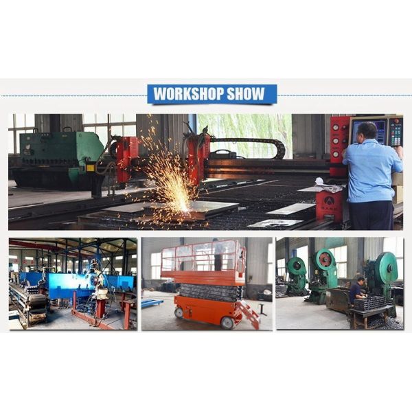 8m Electric Battery Power Self Propelled Elevating Work Platforms / Aerial Lift Scaffolding